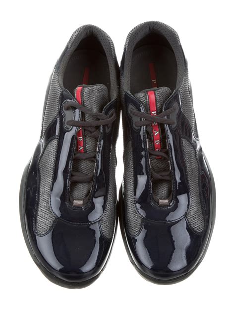 prada patent leather sneakers.